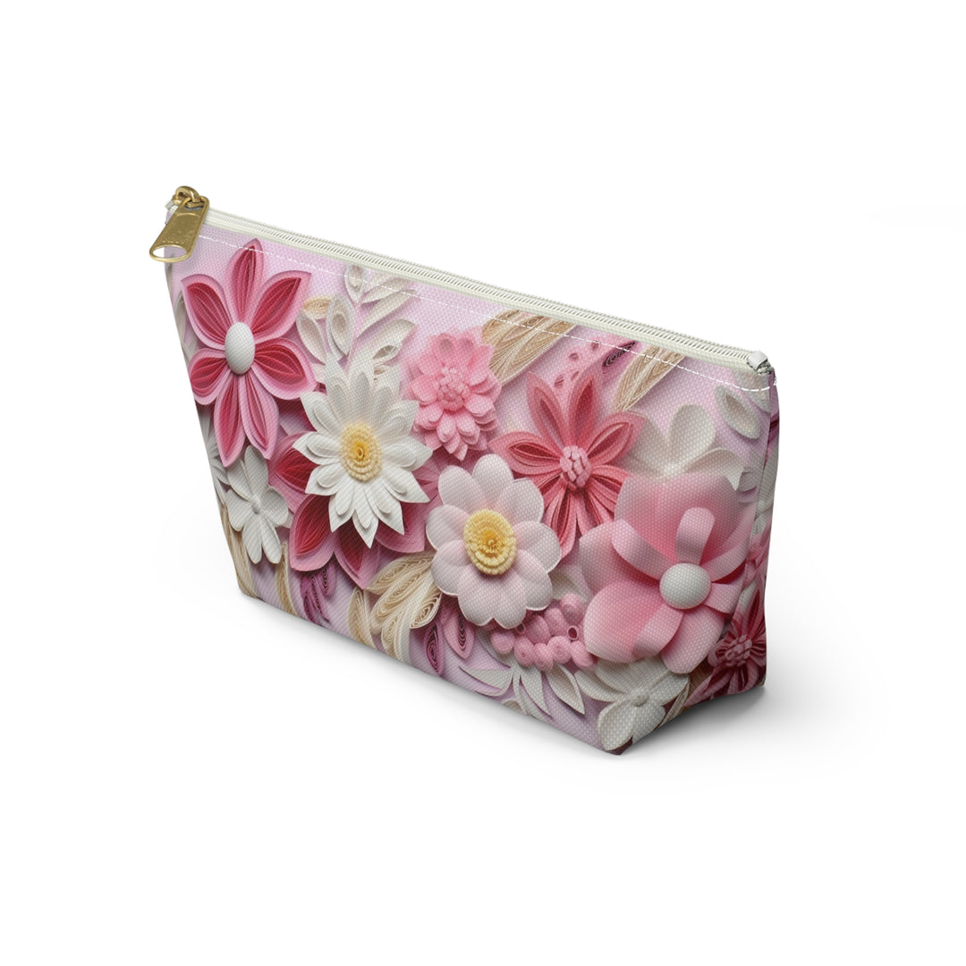 Paper Flower Pouch Floral Make-up Bag