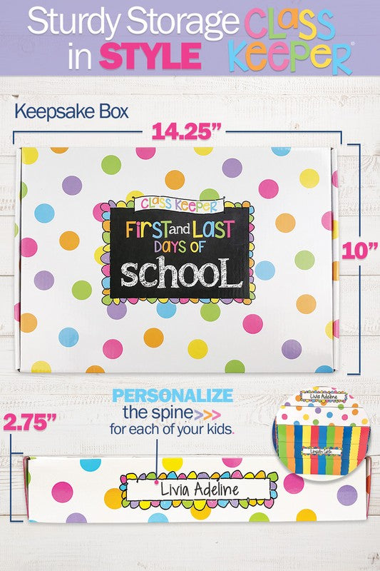Class Keeper School Memory Book Primary Stripes