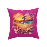 Mermaidcore Pillow, Mermaid Pillow, Tropical Pillow