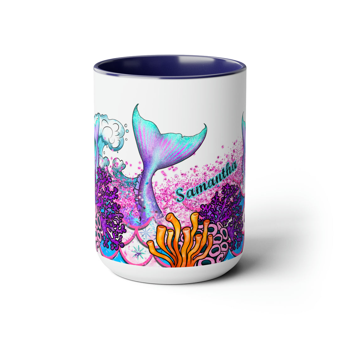 Mug, Custom Mermaid Mug, Custom Name Mermaid Mug, Personalized Mug, Personalized Mermaid Mug, Mermaidcore Mug, Mermaid Mug