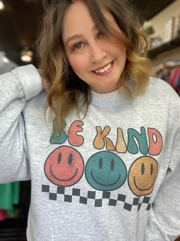 Be Kind Smiley Sweatshirt