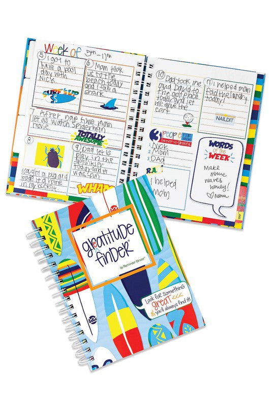 Gratitude Journal with Stickers | Primary Colors