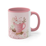 Pink Christmas Mug, Pastel Christmas, Baby It's Cold Outside Mug, Holiday Mug, Christmas Mug, Secret Santa Gift