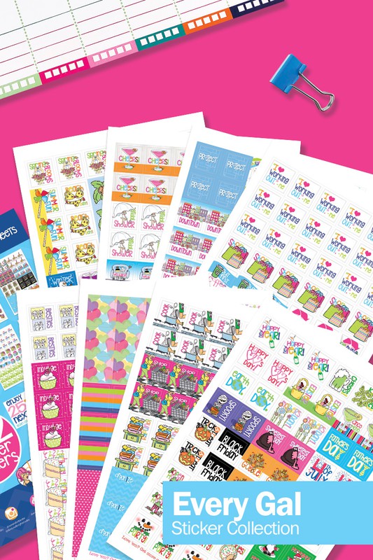 Every Gal Planner Sticker Set 432-Count Assorted