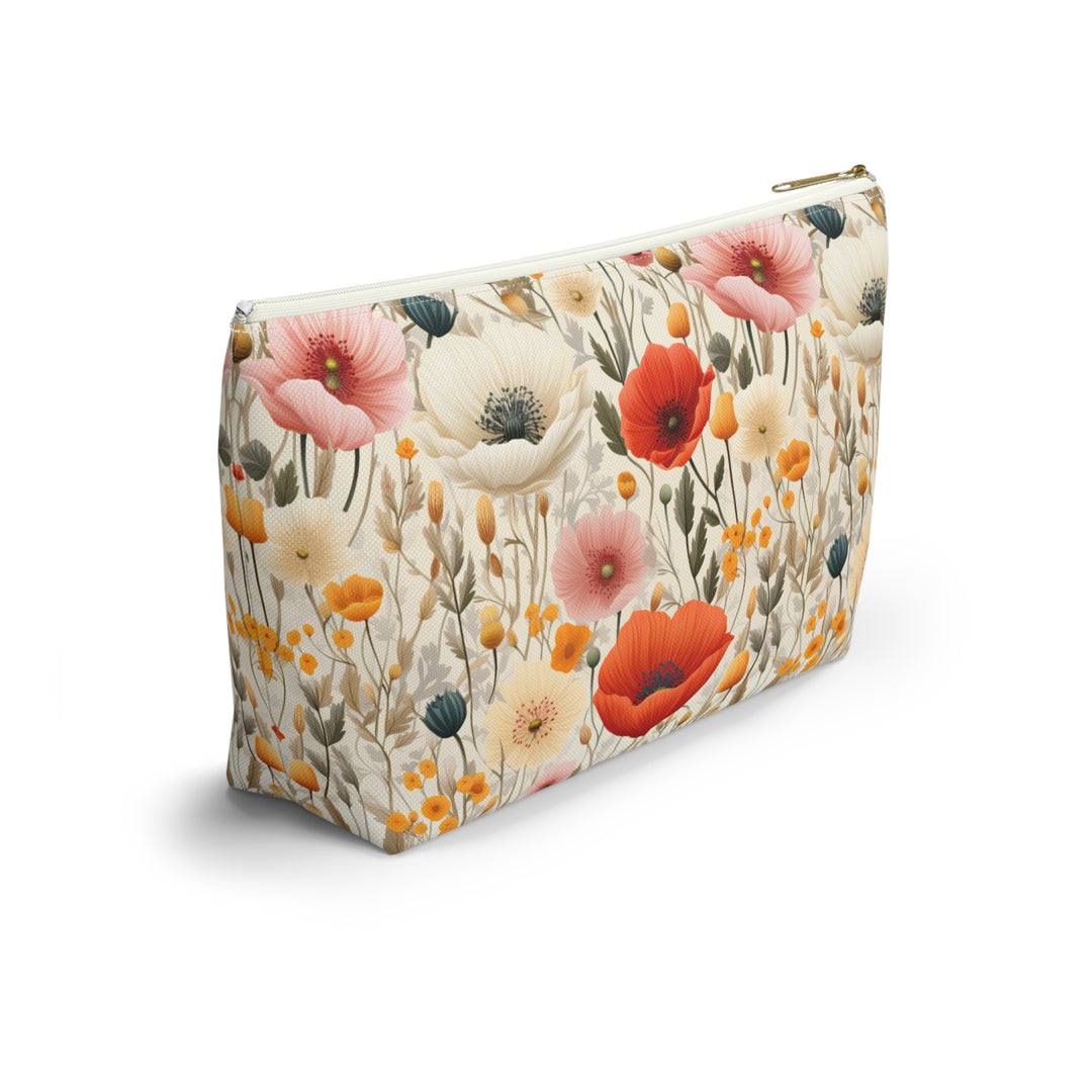 Poppy Love Pouch, Poppy Pouch, Floral Pouch, Cute Pouch, Floral Make-up Bag,