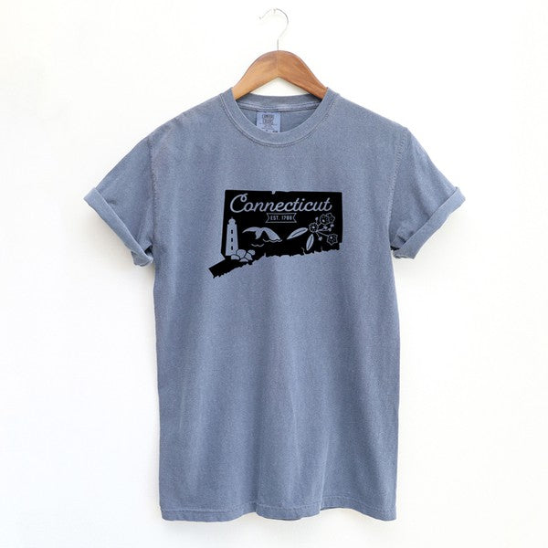 Connecticut Vintage Garment Dyed Tee