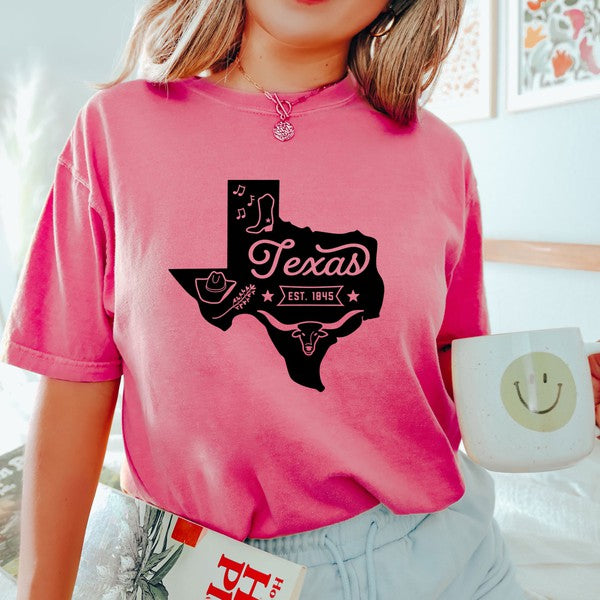Texas Vintage Garment Dyed Tee