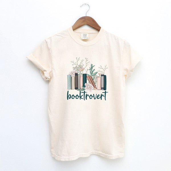 Booktovert Floral Garment Dyed Tee