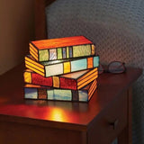 Decorative Vintage Reading Stacked Books Lamp