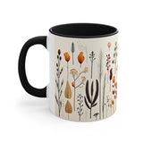 Pressed Flower Mug, Botanical Mug, Cottagecore Mug,