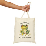 Frog Tote Living In My Own World, Funny Frog Tote, Frog Humor, Cute Frog Tote, Cute Tote, Funny Tote
