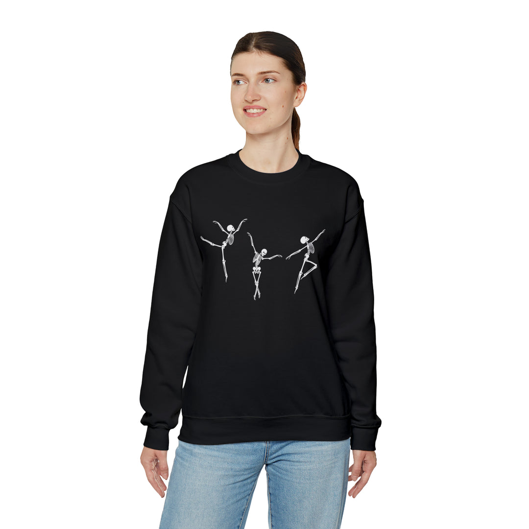 Skeleton Shirt, Skeleton Sweatshirt, Dancing Skeleton, Halloween Shirt, Crewneck Sweatshirt, Cozy Sweatshirt, Oversized Sweatshirt