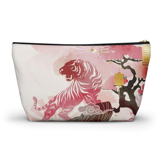 Tiger Pouch, Chinese Tiger Make-Up Bag, Tiger Bag, Beautiful Dragon Bag
