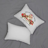 Retro Santa and Reindeer Pillow