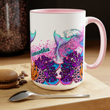 Mug, Custom Mermaid Mug, Custom Name Mermaid Mug, Personalized Mug, Personalized Mermaid Mug, Mermaidcore Mug, Mermaid Mug