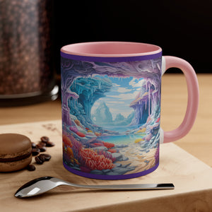 Mug, 3D Beach Landscape Crack Hole Mug, Beachy Mug, Seascape Mug, Unique Mug, Secret Santa Gift, Gift uner $20