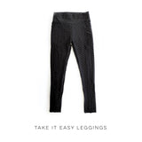 Take It Easy Tik-Tok Pocket Leggings in Black