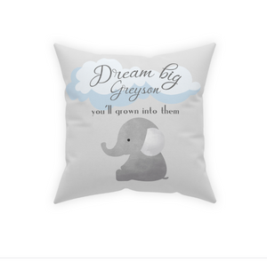 Custom Dream Big Nursery Pillow Tonya