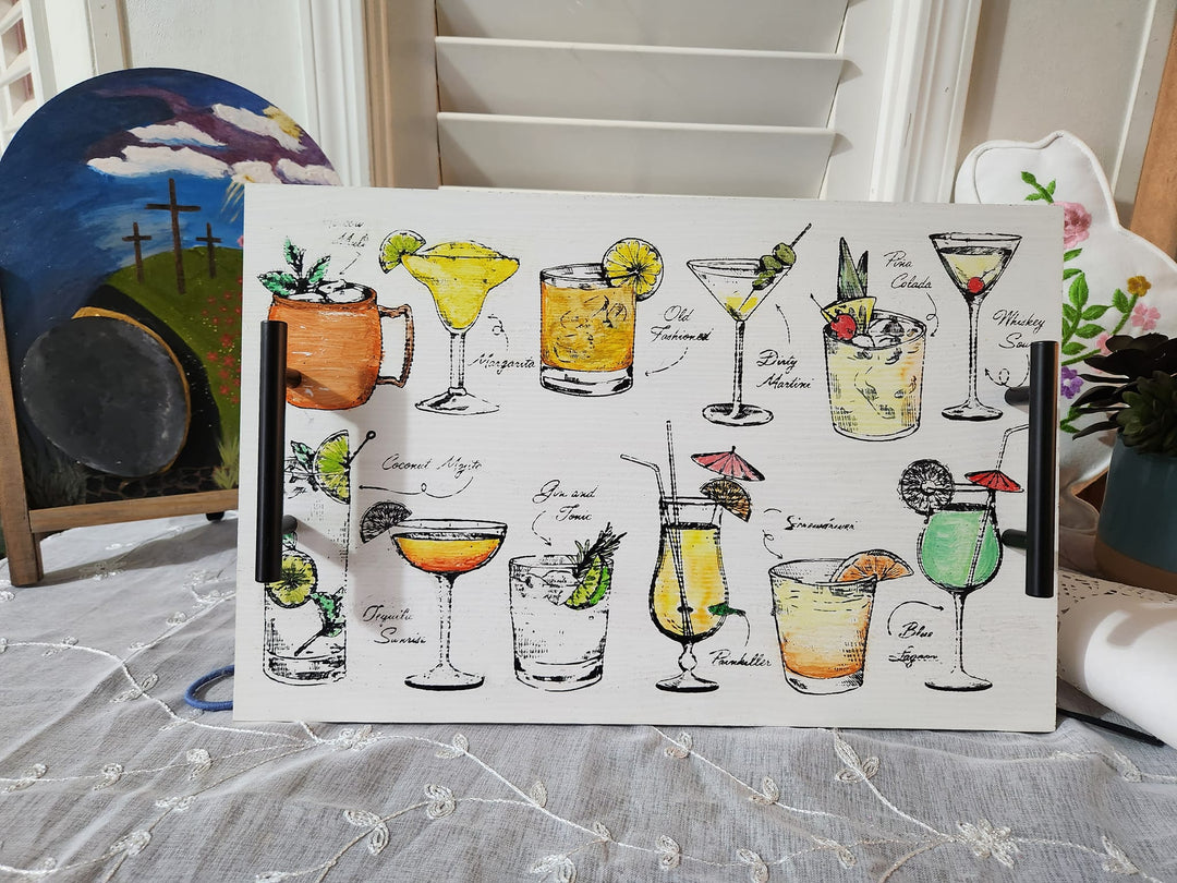 Cocktail Hour Serving Tray