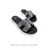 Malibu Slides in Silver