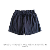 Dance through the Night Shorts in Navy
