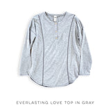 Everlasting Love Top in Gray