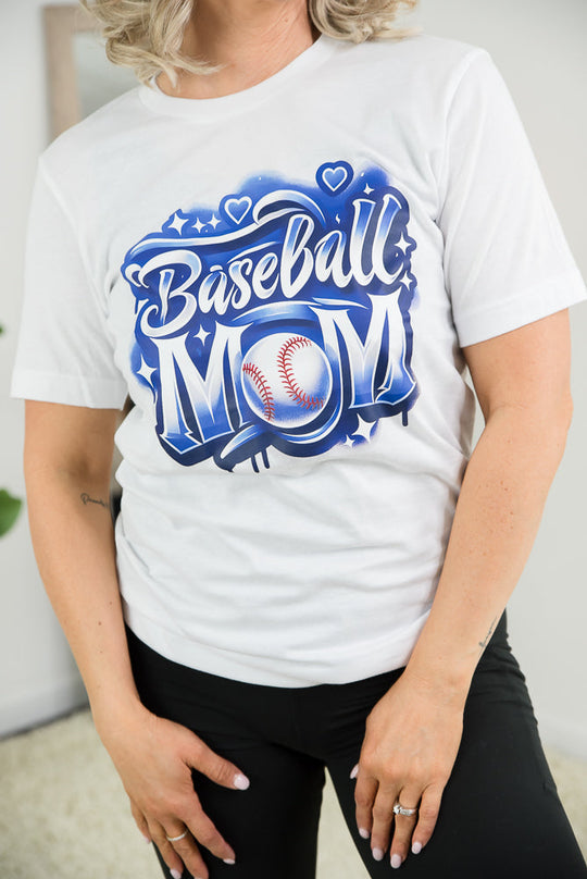 Baseball Mom Graffiti Tee