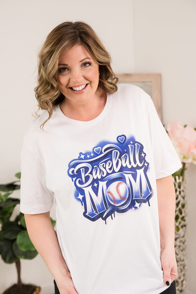 Baseball Mom Graffiti Tee