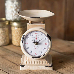 Small Vintage Style Scale Clock