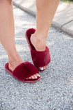 Fuzzy Slipper Sandals