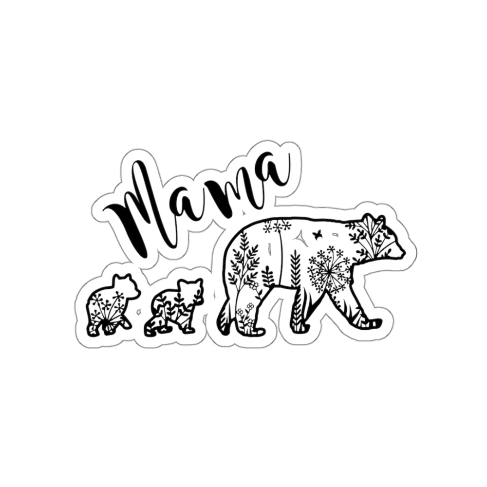 Mama Bear and Babies Sticker, Mama Bear Sticker, Mama Bear, Mama and Baby Bear Sticker, Mama and Baby Bear