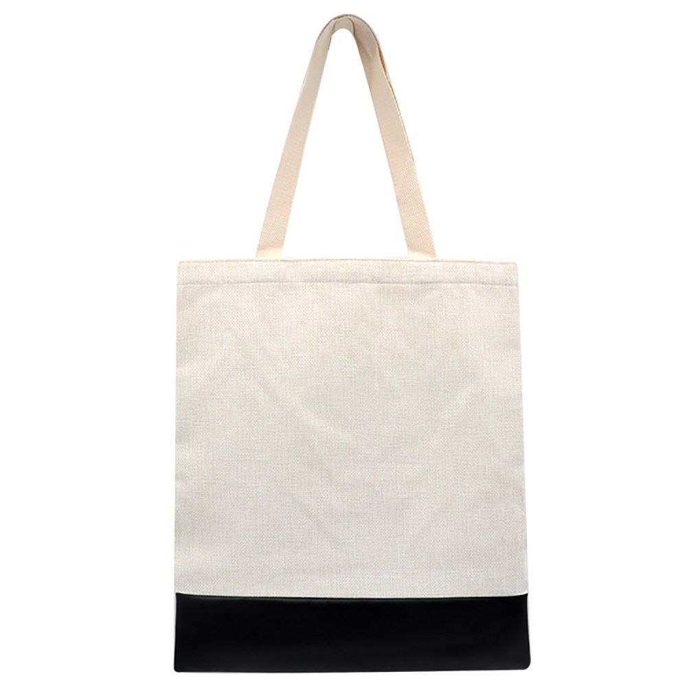 Tote Linen and Leather Custom Any Design