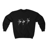 Skeleton Shirt, Skeleton Sweatshirt, Dancing Skeleton, Halloween Shirt, Crewneck Sweatshirt, Cozy Sweatshirt, Oversized Sweatshirt - Santa Anna's Christmas Shop