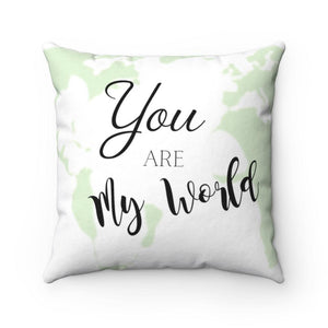Custom You Are My World Pillow Cover - Santa Anna's Christmas Shop