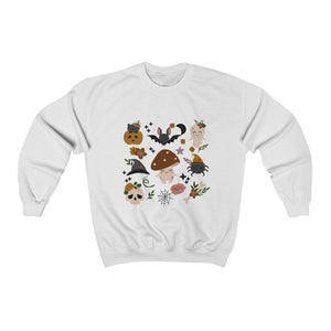 Sweatshirt, Cottagecore Halloween, Cottagecore Outfit, Cottagecore Clothing, Crewneck Sweatshirt, Mushroom Shirt, Halloween Shirt, Fall Apparel