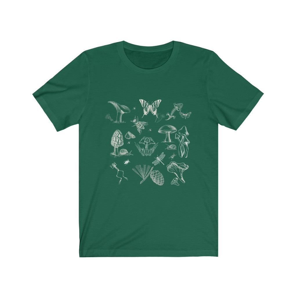 Dark Academia, Dark Academia Clothing, Mushroom Shirt, Frog Shirt, Skeleton Shirt, Cottagecore Shirt, Goblincore Shirt, Botanical Shirt - Santa Anna's Christmas Shop