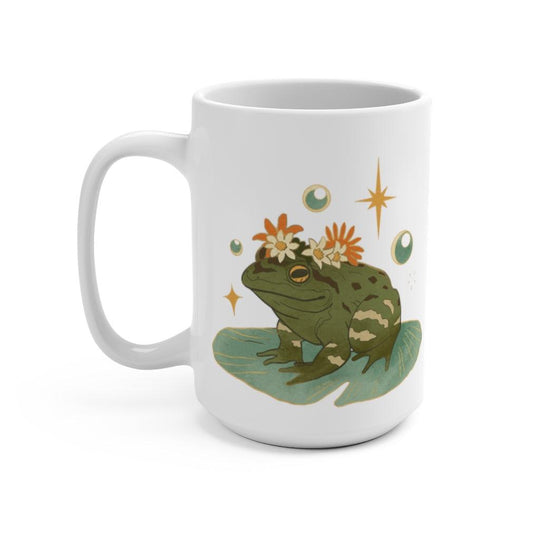 Frog Mug, MILF Mug, Botanical Mug, Fairycore Mug, Cottagecore Mug, Cute Mug, Retro Frog Mug, Vintage Frog Mug - Santa Anna's Christmas Shop