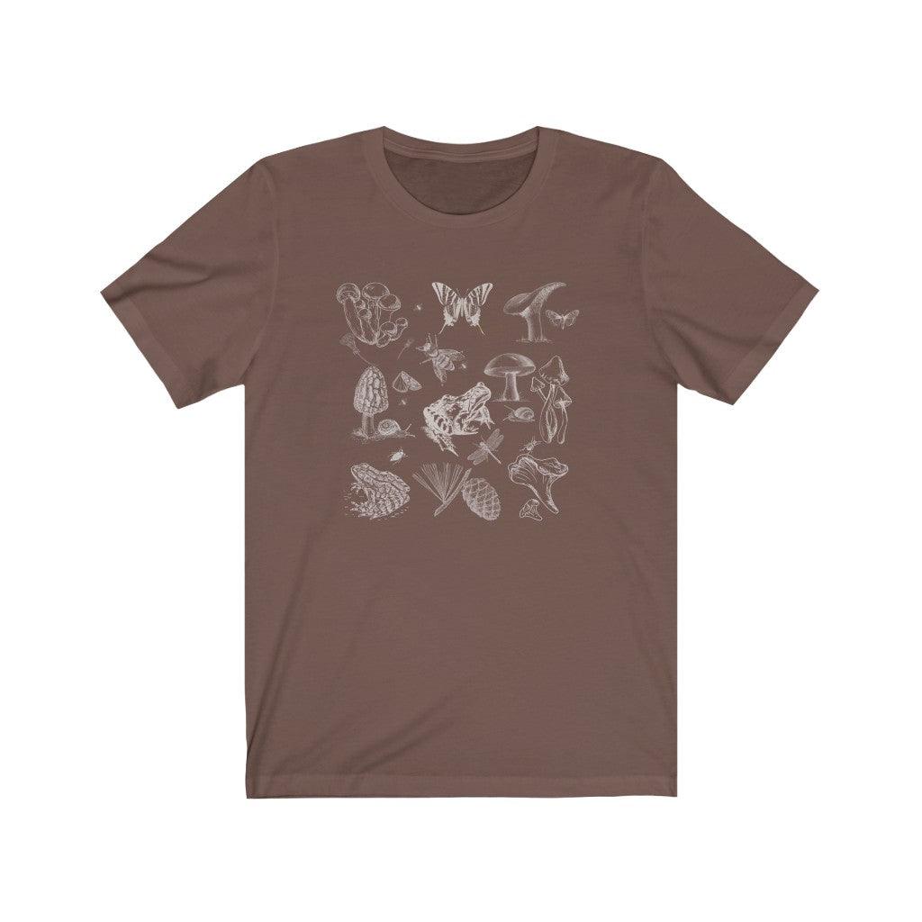 Botanical Shirt, Cottagecore Shirt, Goblincore Shirt, Dark Academia Shirt, Light Academia Shirt, Mushroom Shirt, Frog Shirt, - Santa Anna's Christmas Shop