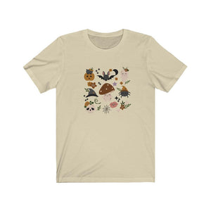 T-Shirt, Cottagecore Halloween, Cottagecore Outfit, Cottagecore Clothing, Botanical Shirt, Mushroom Shirt, Halloween Shirt