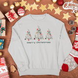 Floral Christmas Tree Sweatshirt - Santa Anna's Christmas Shop